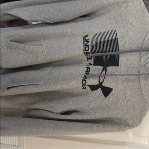 Grey under armor hoodie